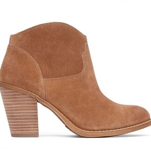 LUCKY BRAND Leather Heel Boots, 6.5